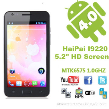 Haipai I9220 Smart Phone 5.2 Inch Multi-Touch Screen Android 4.0 MTK6575 Cortex A9 1.0GHz 3G GPS WiFi